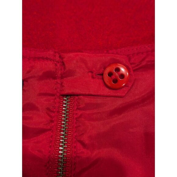 Talbots Red Wool Straight Career Office Work Mini Skirt, 20WP - Picture 5 of 6